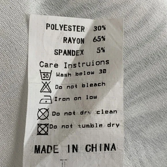 Jumpsuit Tropical Black White Strappy Wide Leg Linen Look Casual Summer Sz M/L - Picture 9 of 9